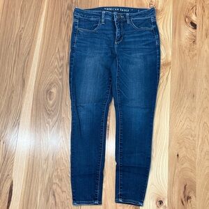 American Eagle Outfitters Women's Deep Indigo Skinny Jeans